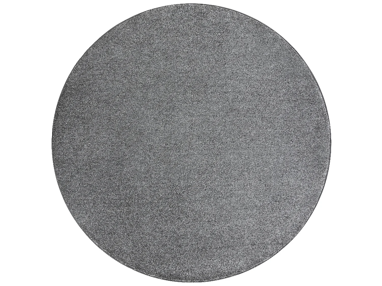 TAPIJT ROND INDUS grijs 95, glad, melange cercle 150 cm