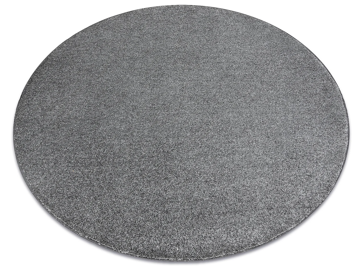 TAPIJT ROND INDUS grijs 95, glad, melange cercle 133 cm