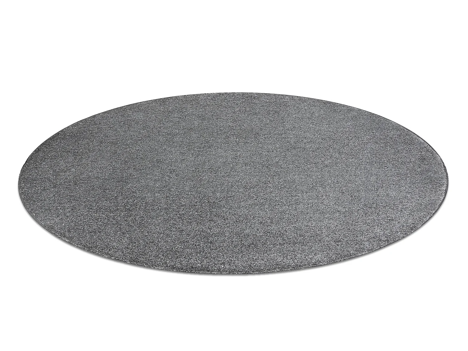 TAPIJT ROND INDUS grijs 95, glad, melange cercle 133 cm