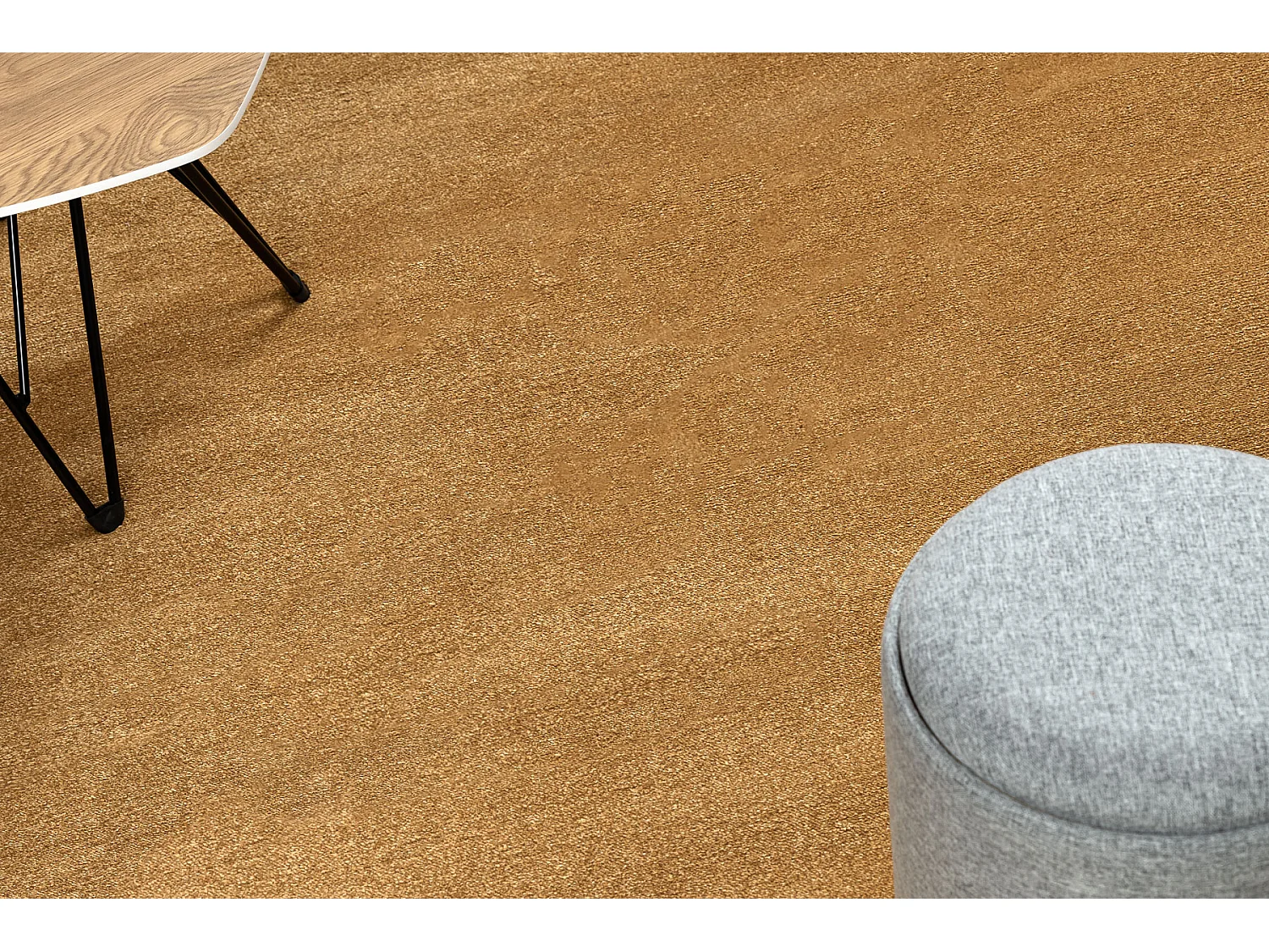 Tapijt SOFTY cirkel uniform, enkele kleur goud cercle 200 cm