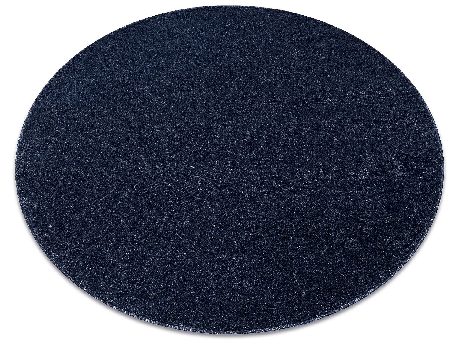 Tapijt SOFTY cirkel uniform, enkele kleur donker blauw  cercle 150 cm