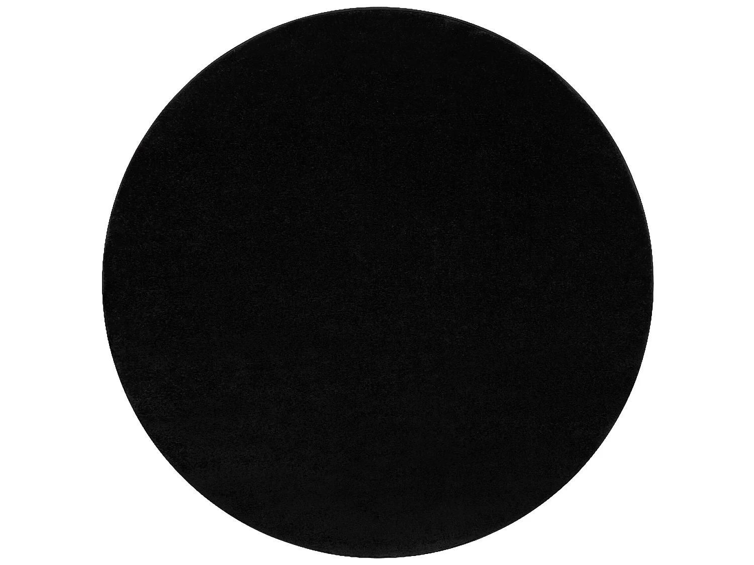 Tapijt SOFTY cirkel uniform, enkele kleur zwart cercle 150 cm