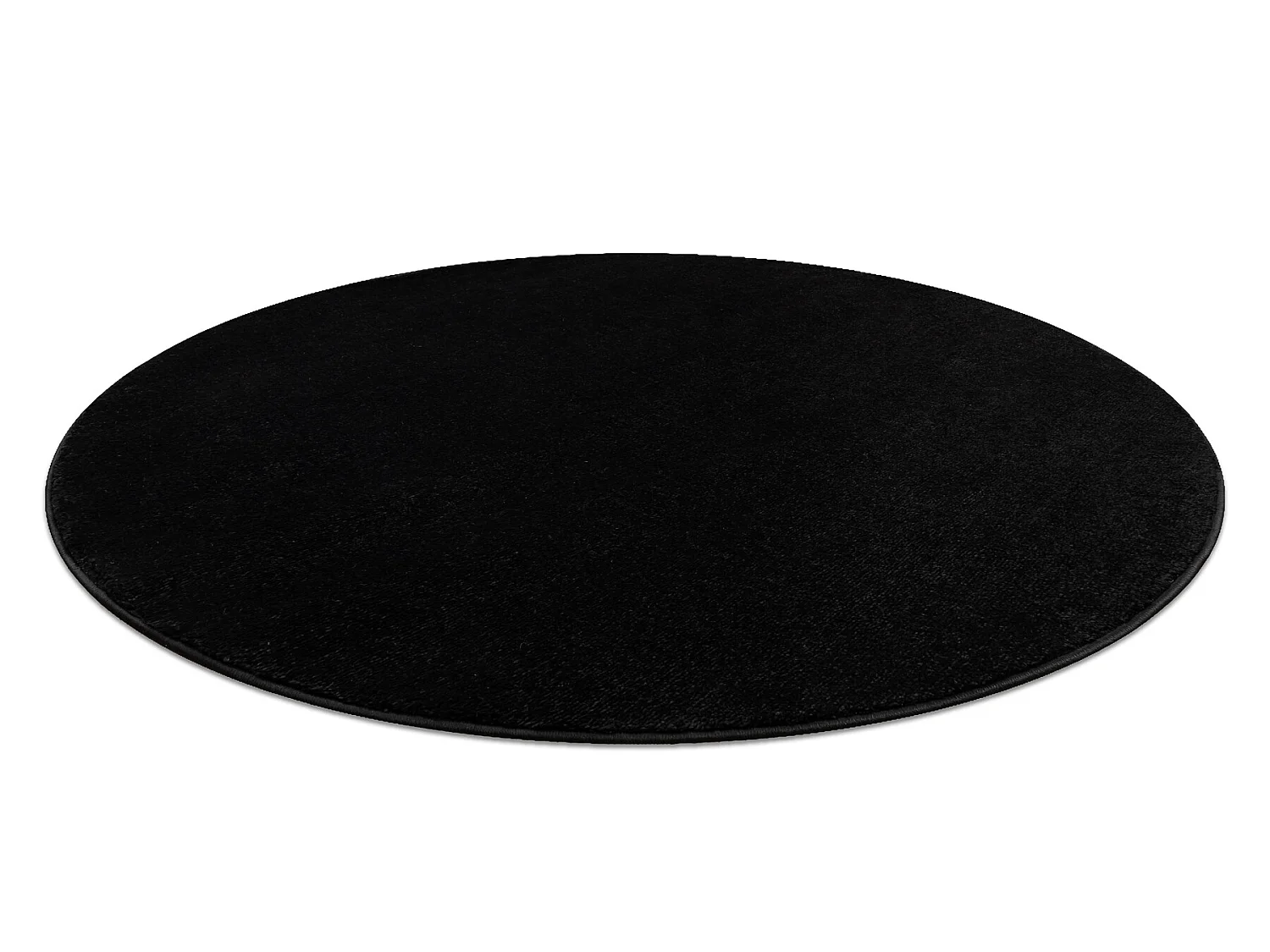 Tapijt SOFTY cirkel uniform, enkele kleur zwart cercle 150 cm