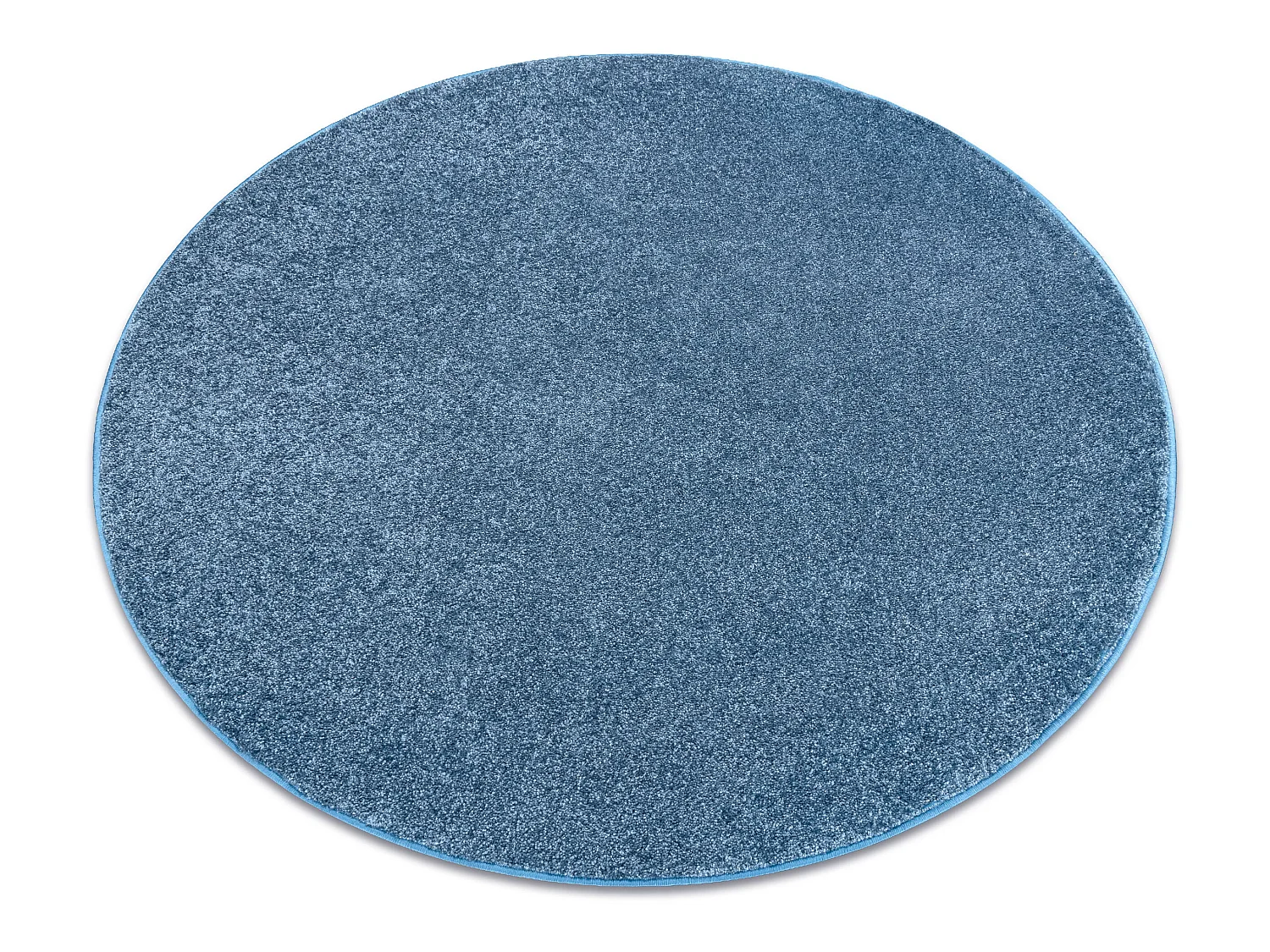 TAPIS cercle SANTA FE bleu 74 plaine couleur unie cercle 170 cm