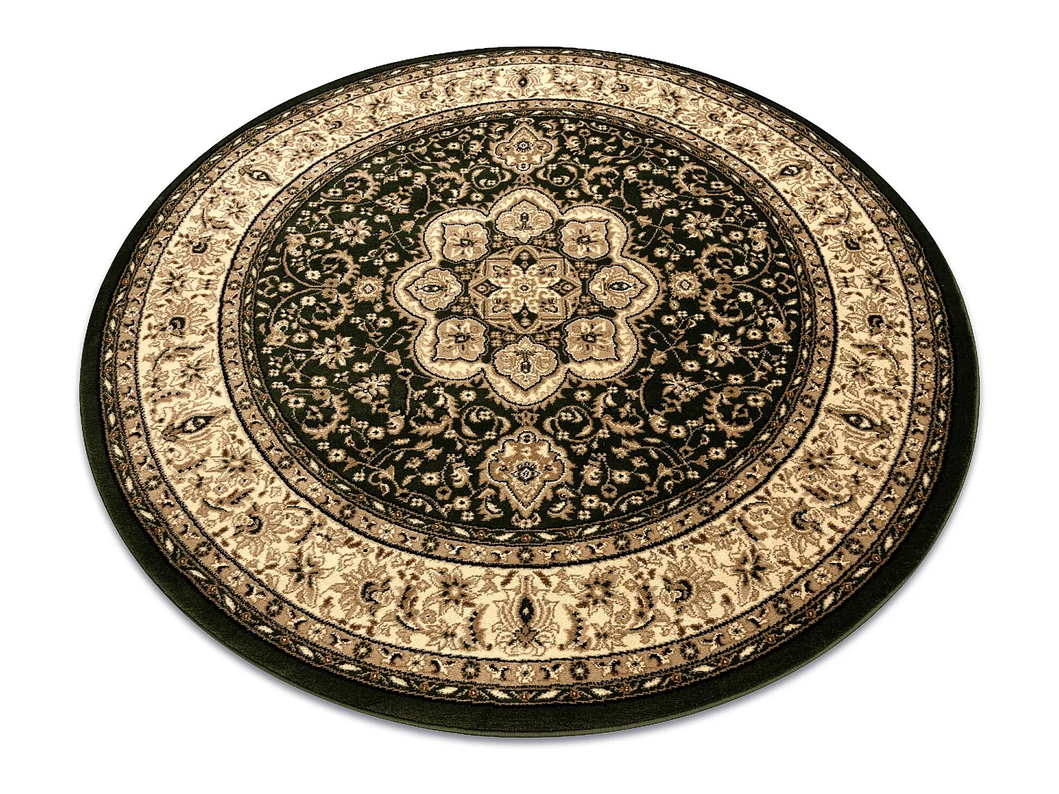 Tapis ROYAL ADR cercle modèle 521 vert cercle 200 cm