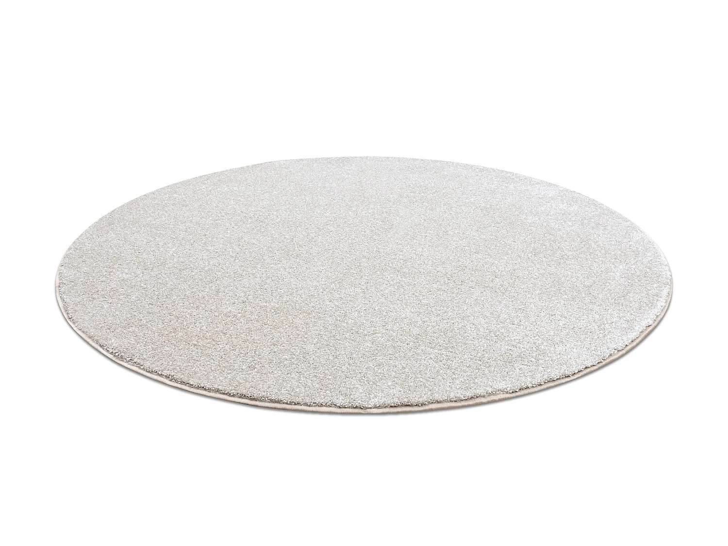 Teppich rund SAN MIGUEL creme 031 eben, glatt, einfarbig cercle 170 cm