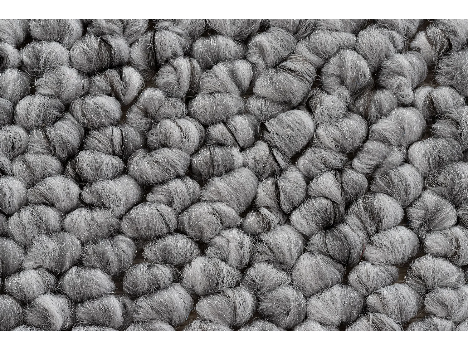 TAPIS cercle CASABLANCA gris cercle 100 cm