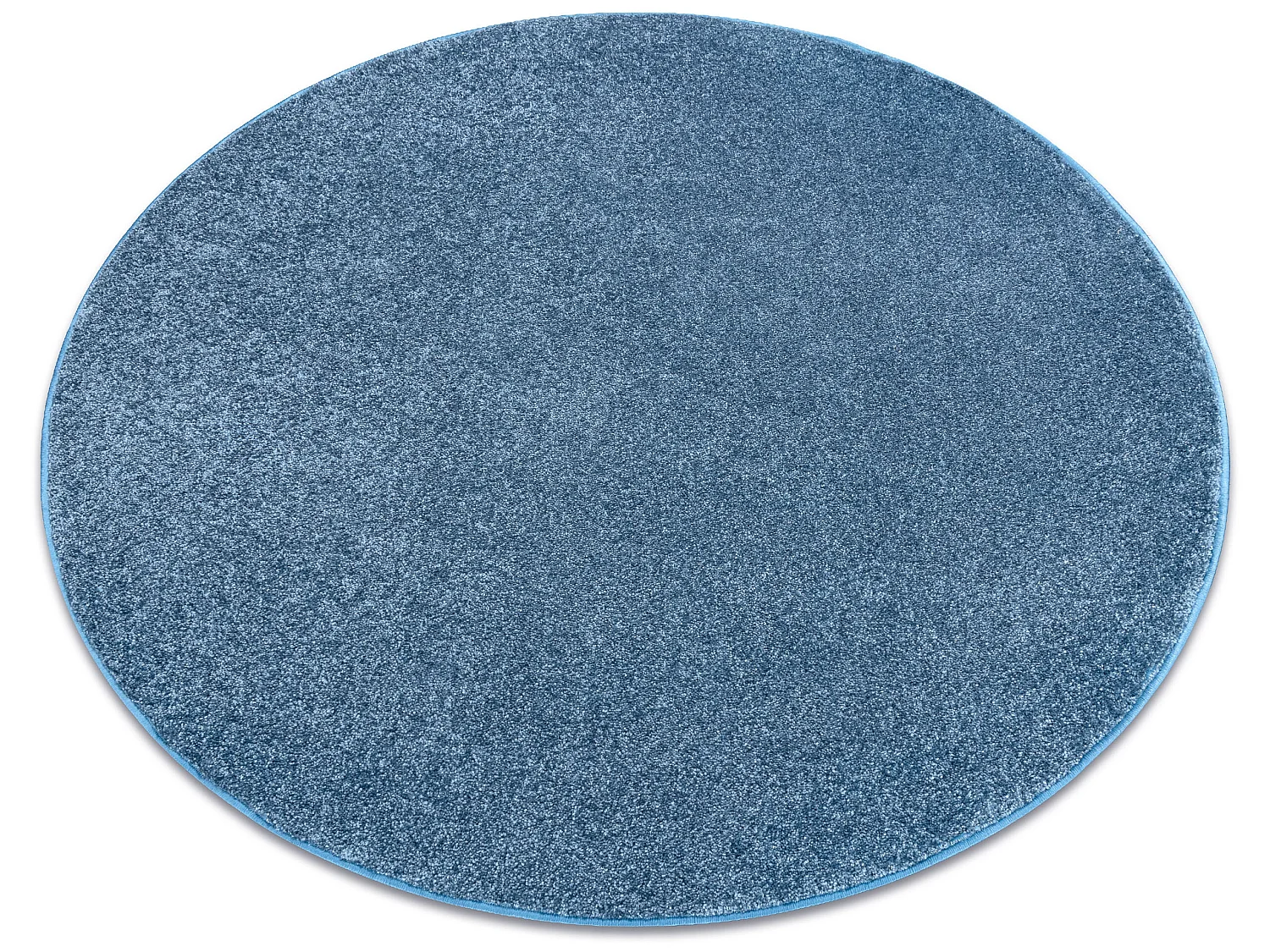 TAPIS cercle SANTA FE bleu 74 plaine couleur unie cercle 200 cm