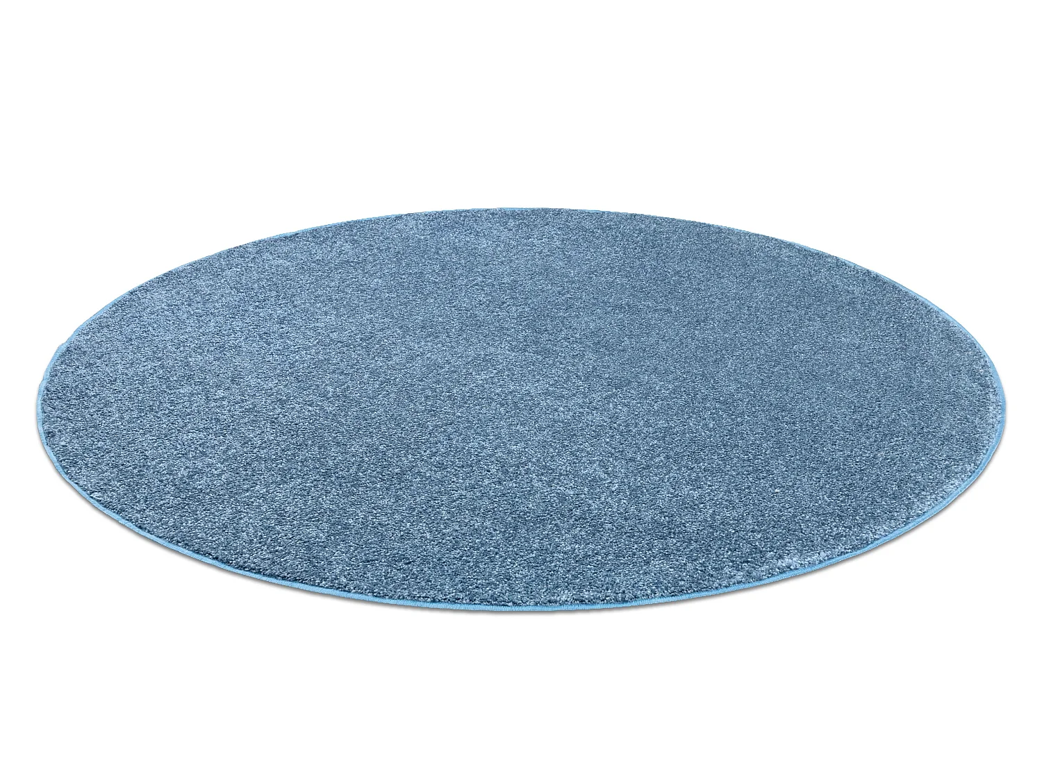 TAPIS cercle SANTA FE bleu 74 plaine couleur unie cercle 200 cm