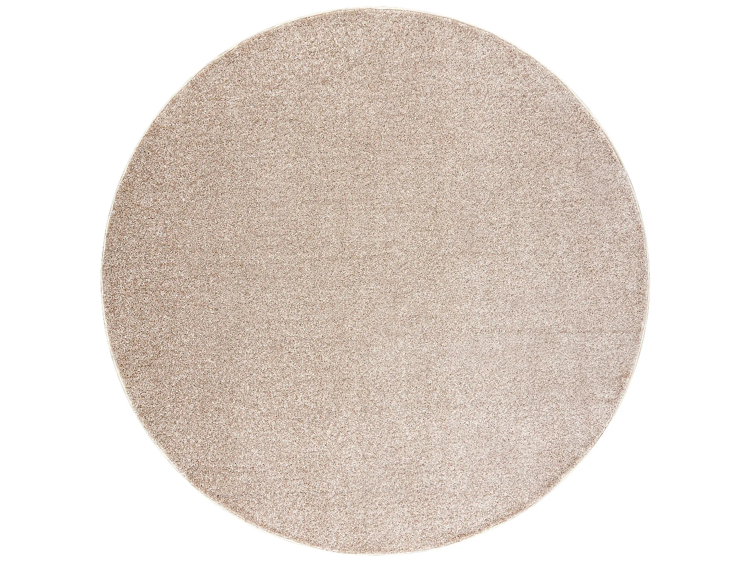 TAPIJT ROND INDUS beige 34, glad, melange cercle 200 cm