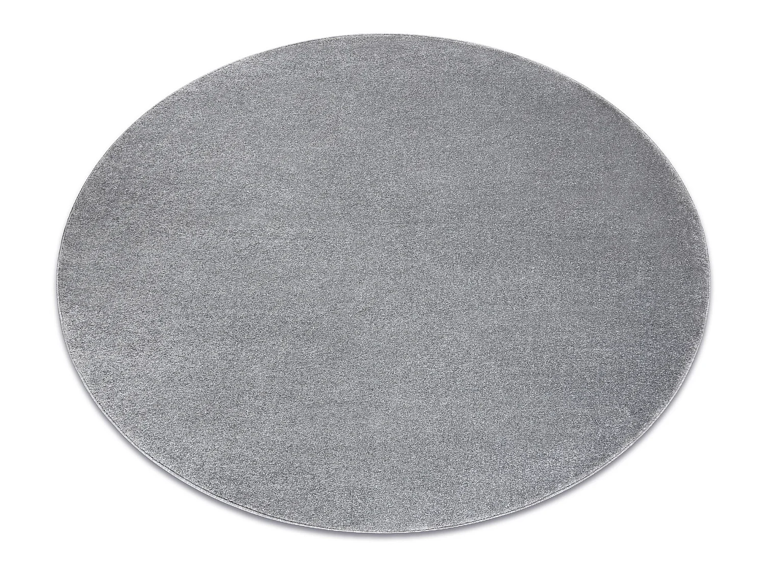 Tapis SOFTY cercle plaine couleur unie gris cercle 200 cm