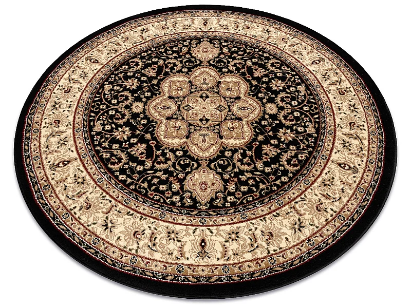 Teppich ROYAL ADR Kreis modell 521 schwarz  cercle 120 cm