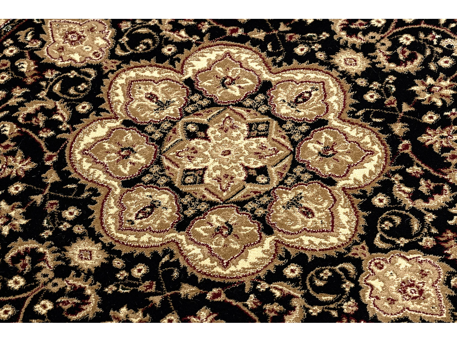 Alfombra ROYAL ADR circulo modelo 521 negro  cercle 120 cm