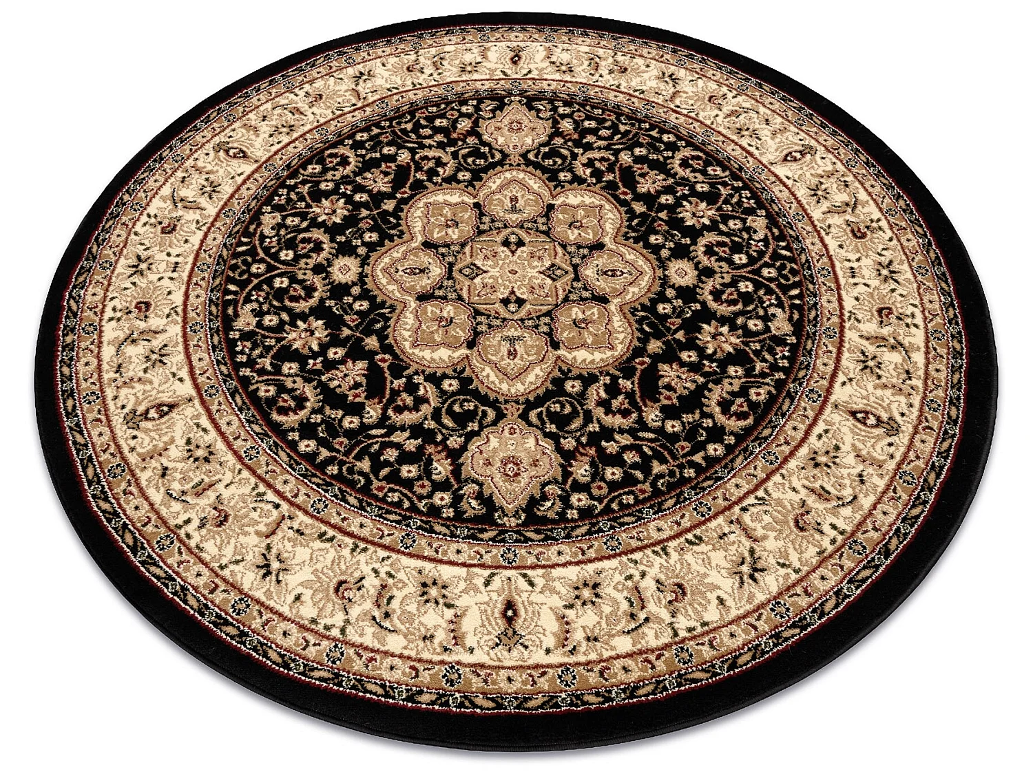 Dywan ROYAL ADR koło wzór 521 czarny  cercle 120 cm