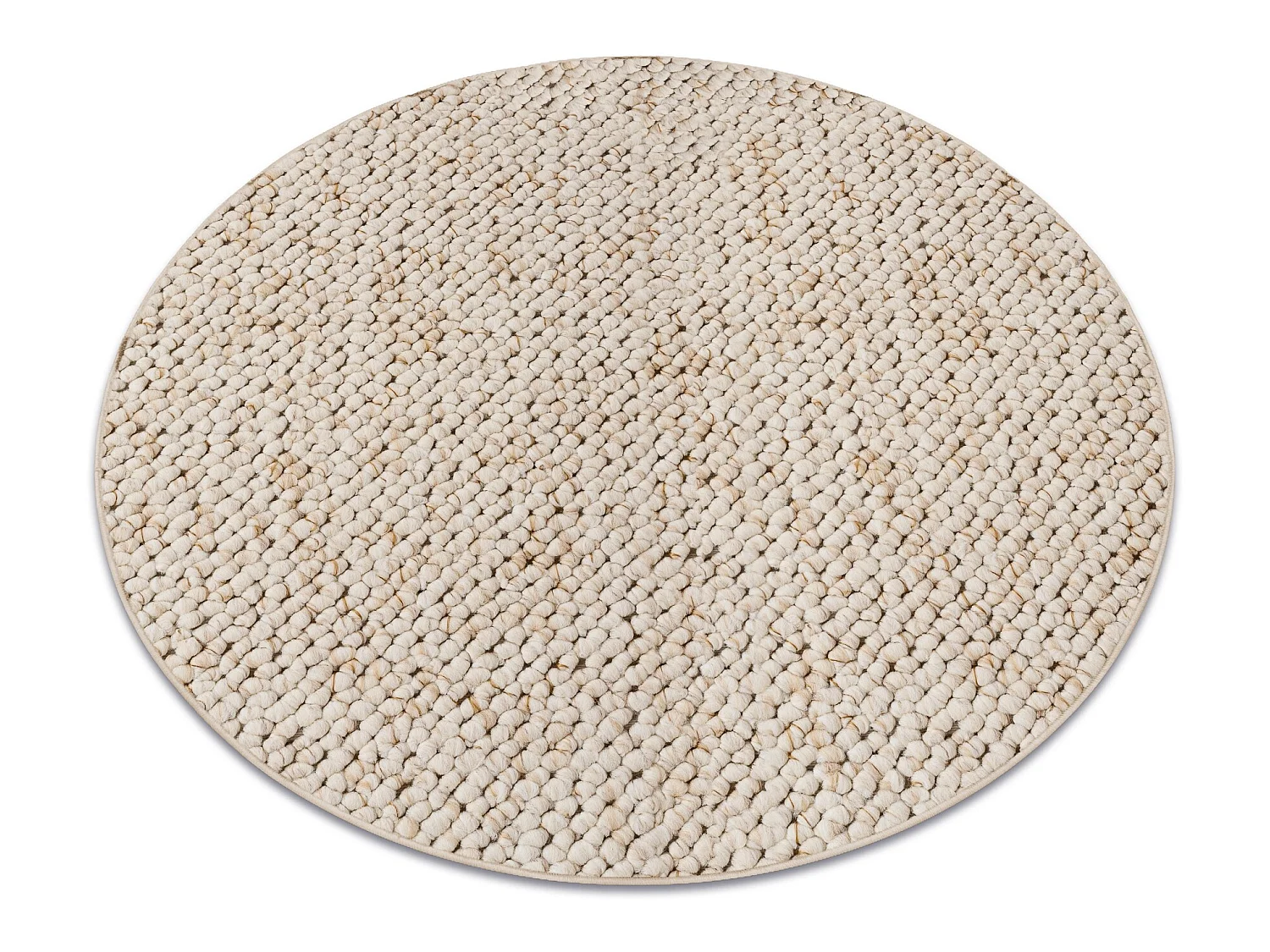 TAPIS cercle CASABLANCA crème cercle 200 cm