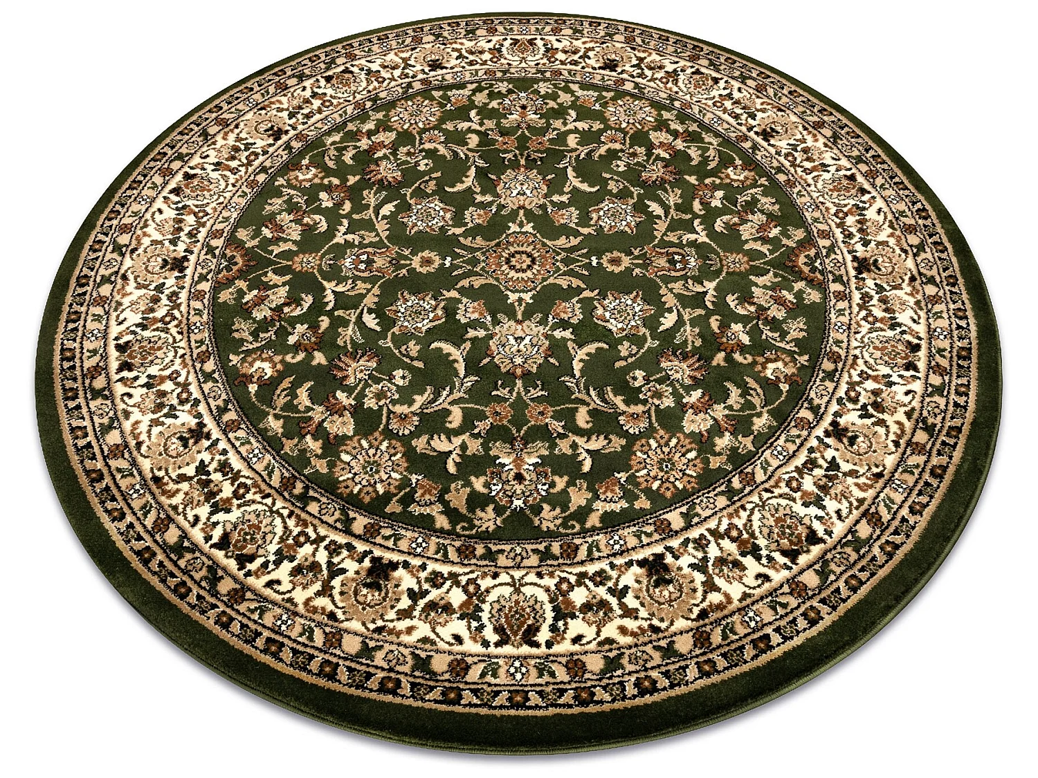 Tapijt ROYAL ADR ROND patroon 1745 groen cercle 150 cm