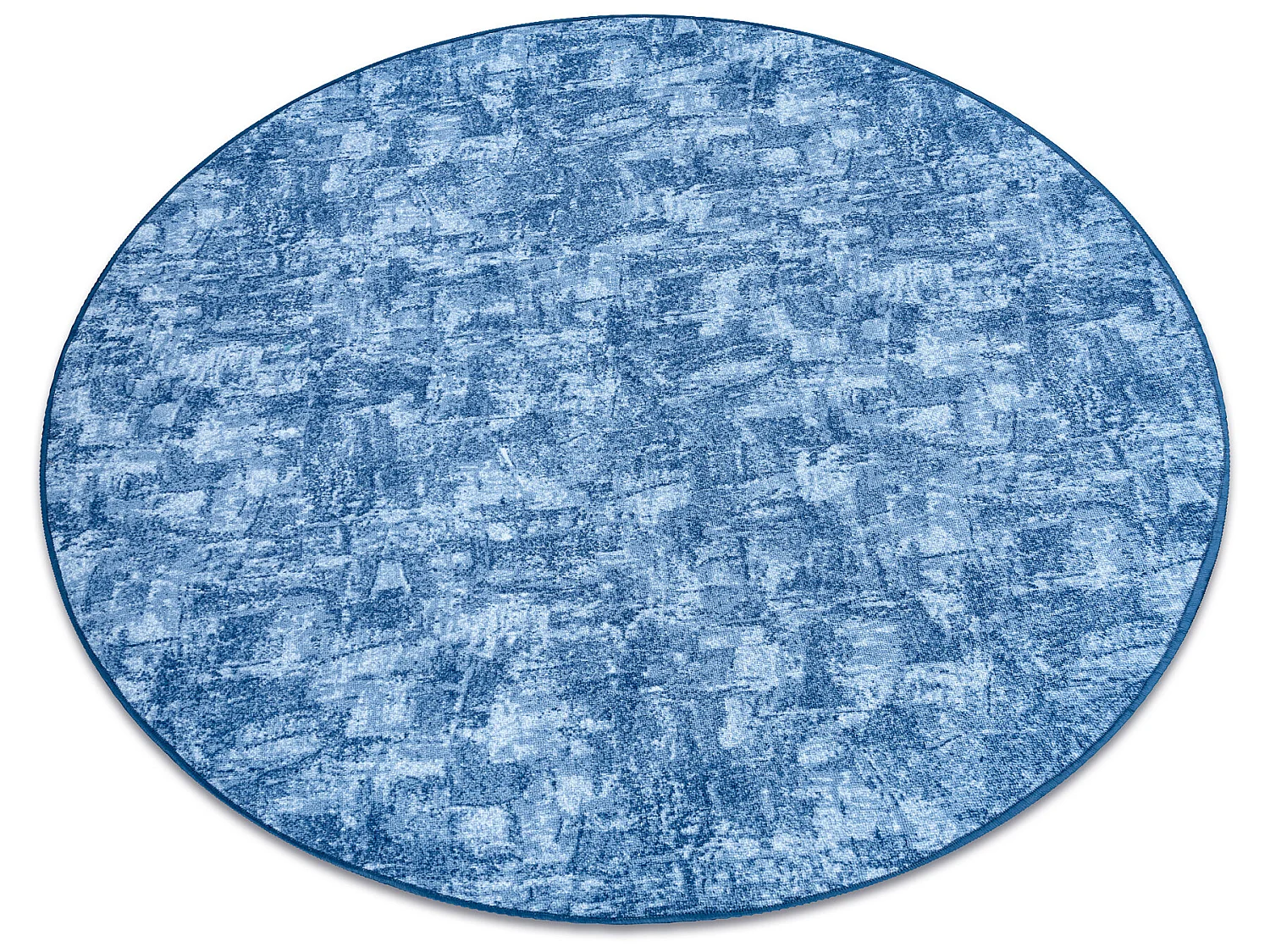 TAPIS cercle SOLID bleu 70 BÉTON  cercle 100 cm