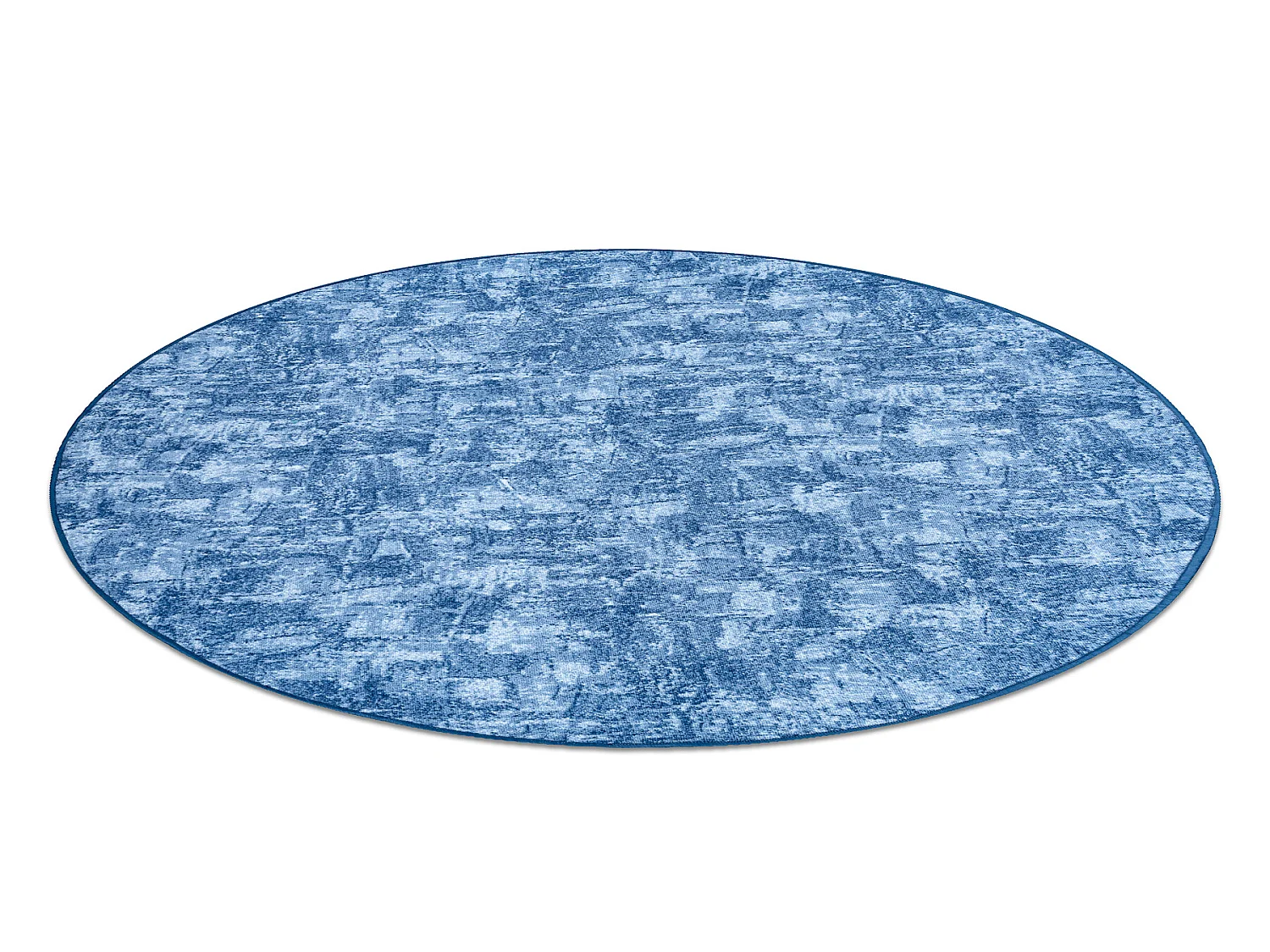 TAPIS cercle SOLID bleu 70 BÉTON  cercle 100 cm