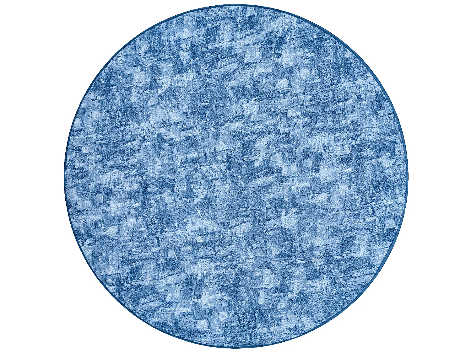 TAPIS cercle SOLID bleu 70 BÉTON  cercle 100 cm