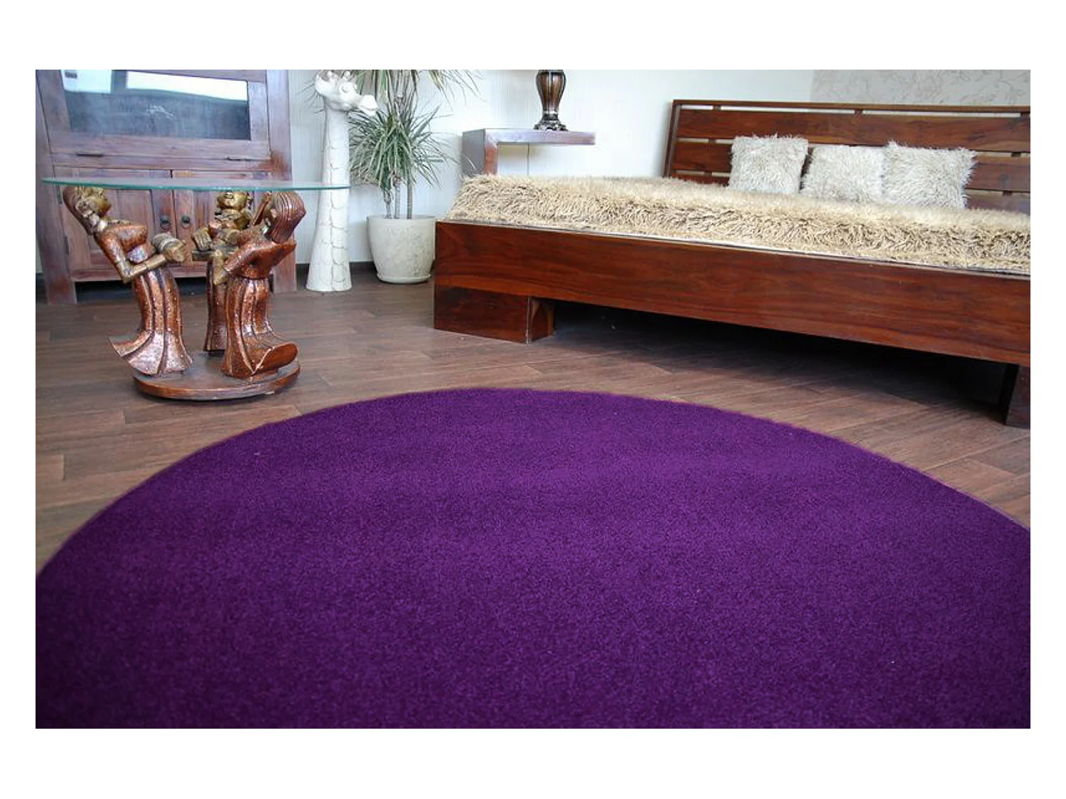 TAPIS cercle ETON violet cercle 200 cm