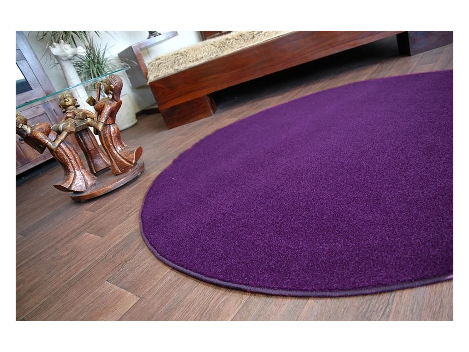 TAPIS cercle ETON violet cercle 200 cm