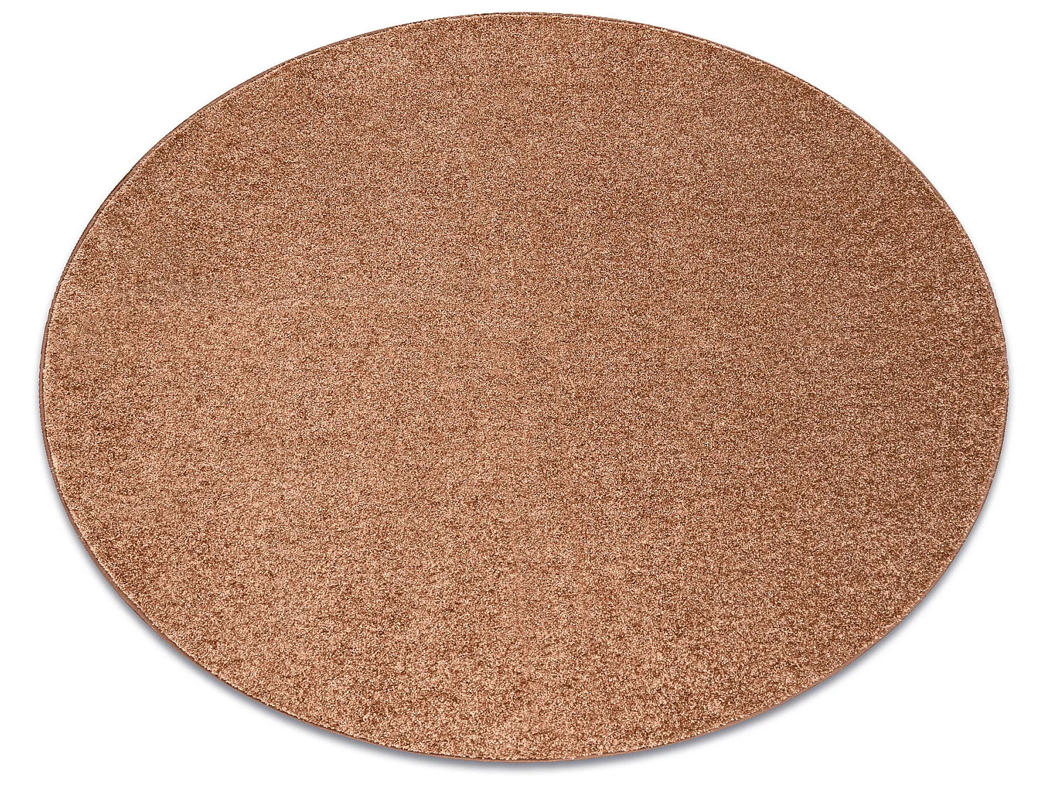 TAPIJT ROND INDUS koper 82 glad, melange cercle 200 cm