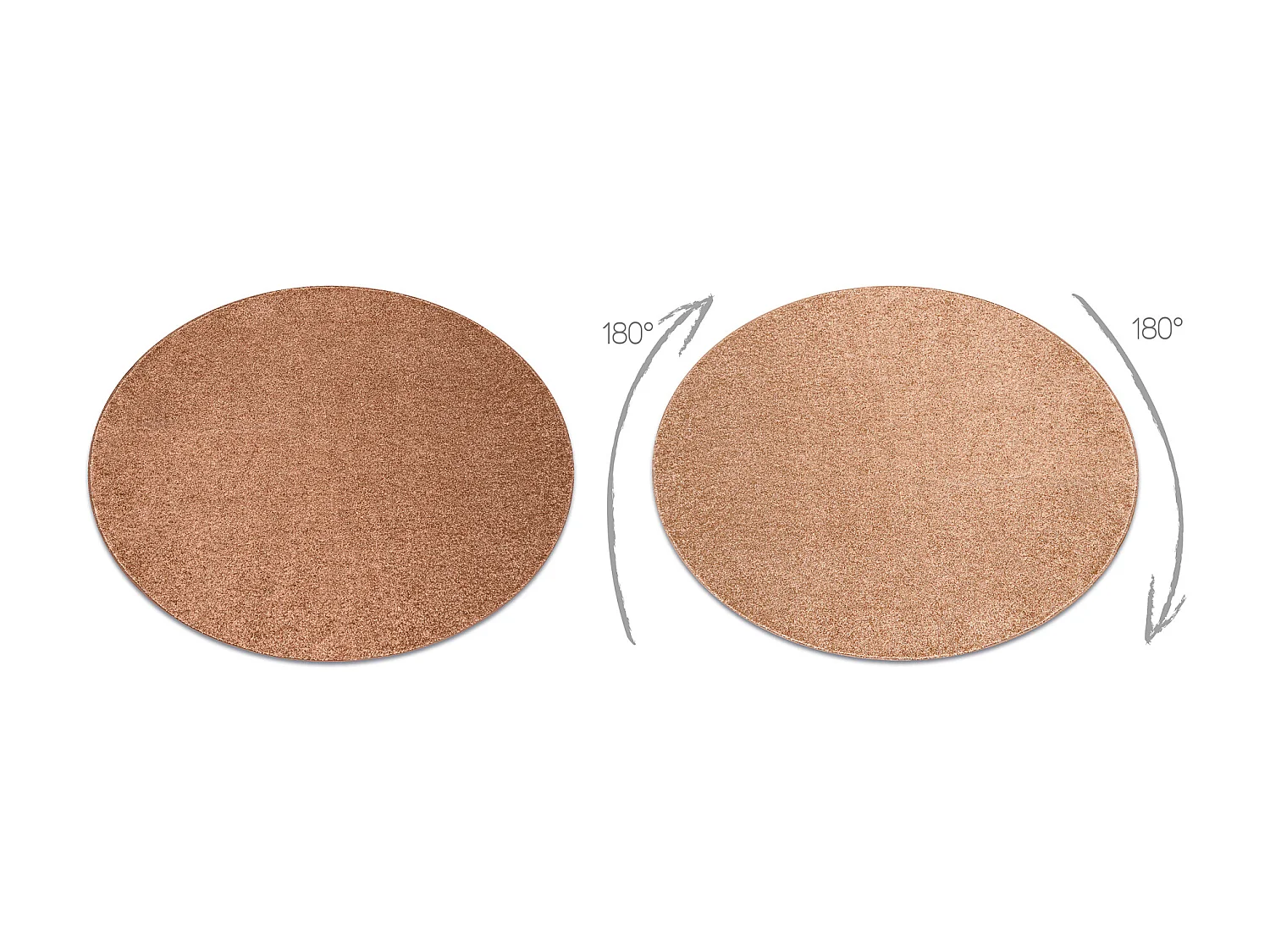 TAPPETO cerchio INDUS rame 82 pianura multicolore cercle 200 cm