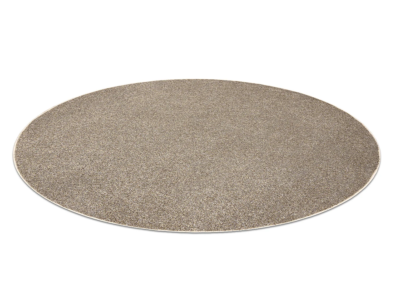 TAPIJT ROND EXCELLENCE lichtbruin 222, glad, melange cercle 200 cm