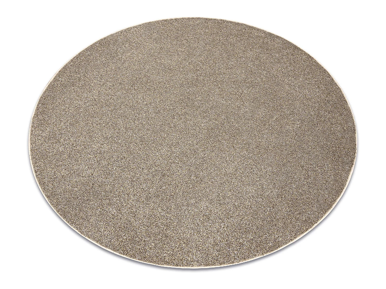 TAPIS cercle EXCELLENCE marron clair 222 plaine MÉLANGE cercle 200 cm