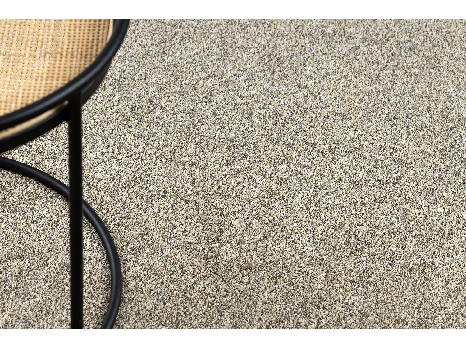 TAPIS cercle EXCELLENCE marron clair 222 plaine MÉLANGE cercle 200 cm