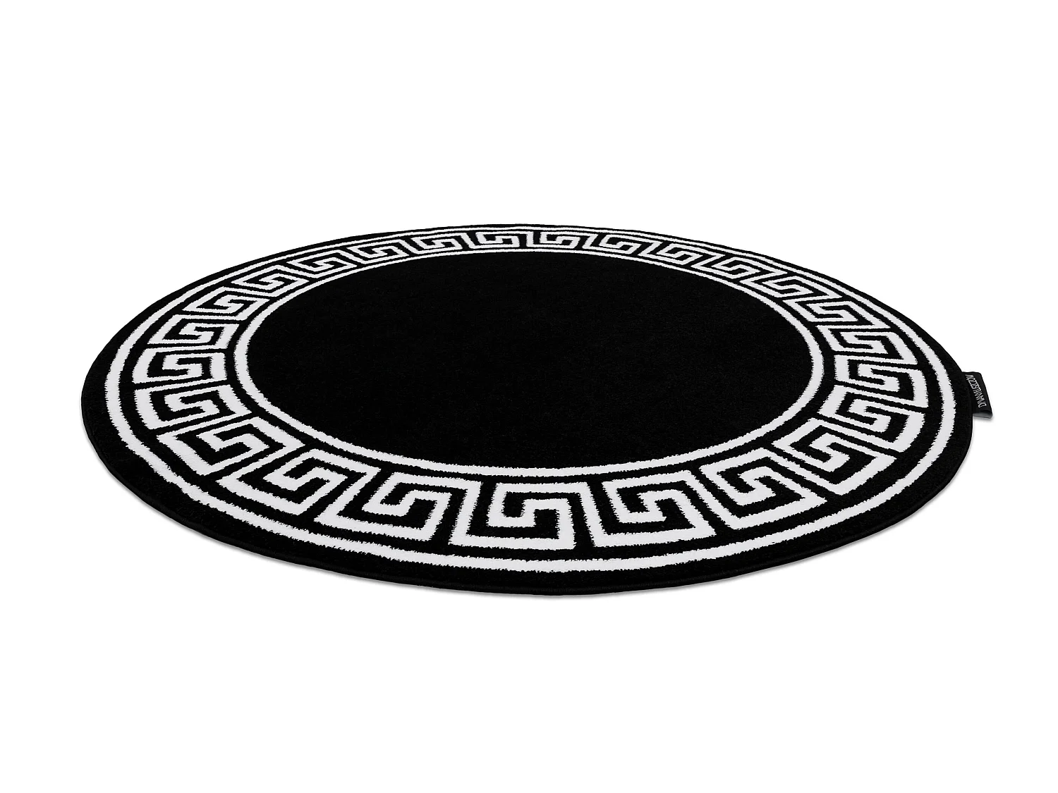 Tapijt HAMPTON Grecos ROND zwart cercle 200 cm