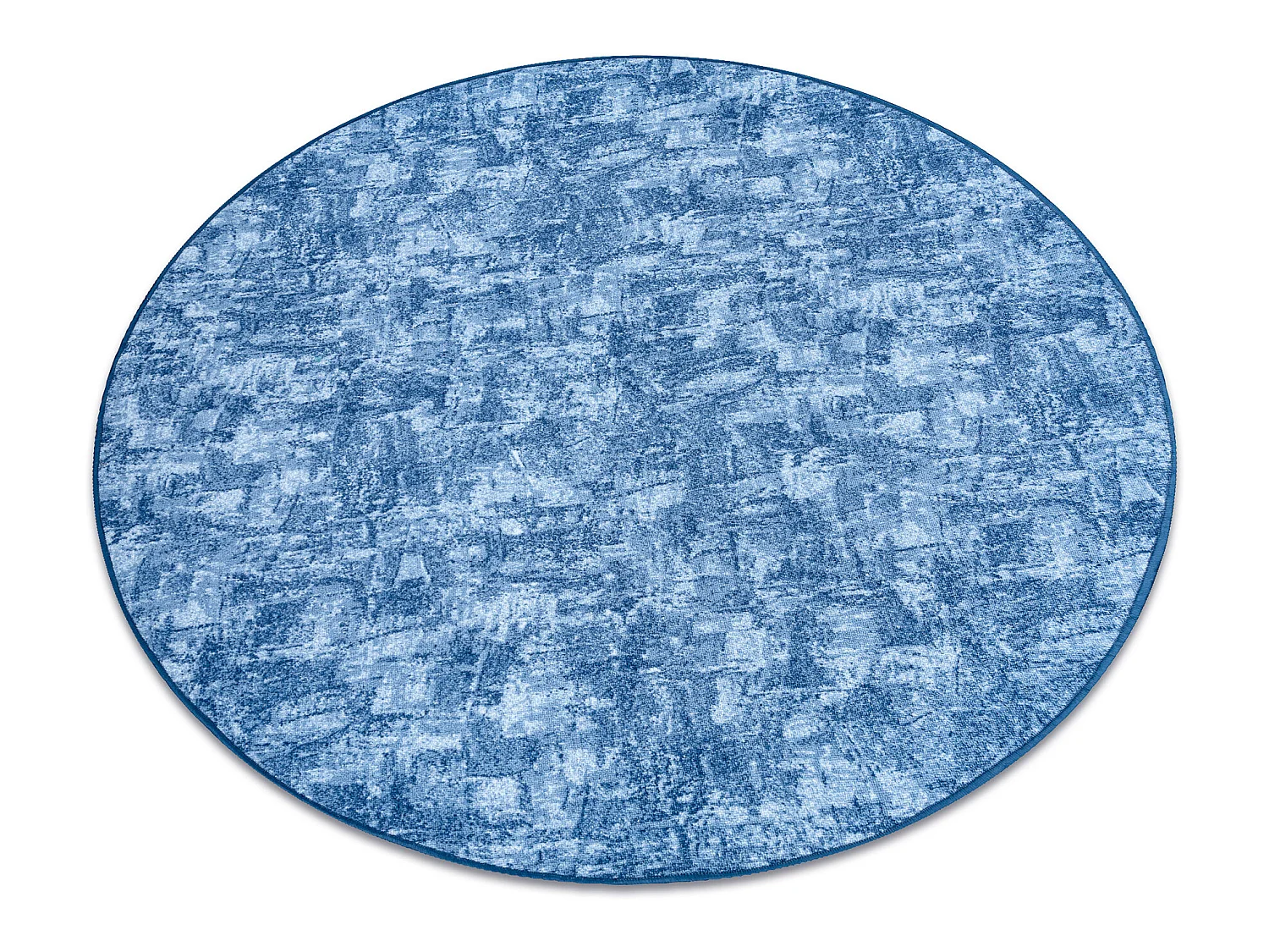 TAPIJT ROND SOLID blauw 70 BETON  cercle 133 cm