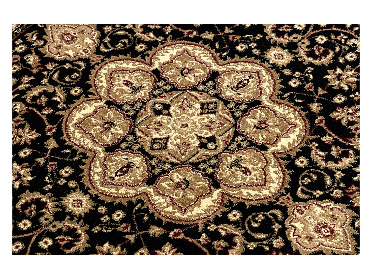 Tapis ROYAL ADR cercle modèle 521 noir  cercle 200 cm