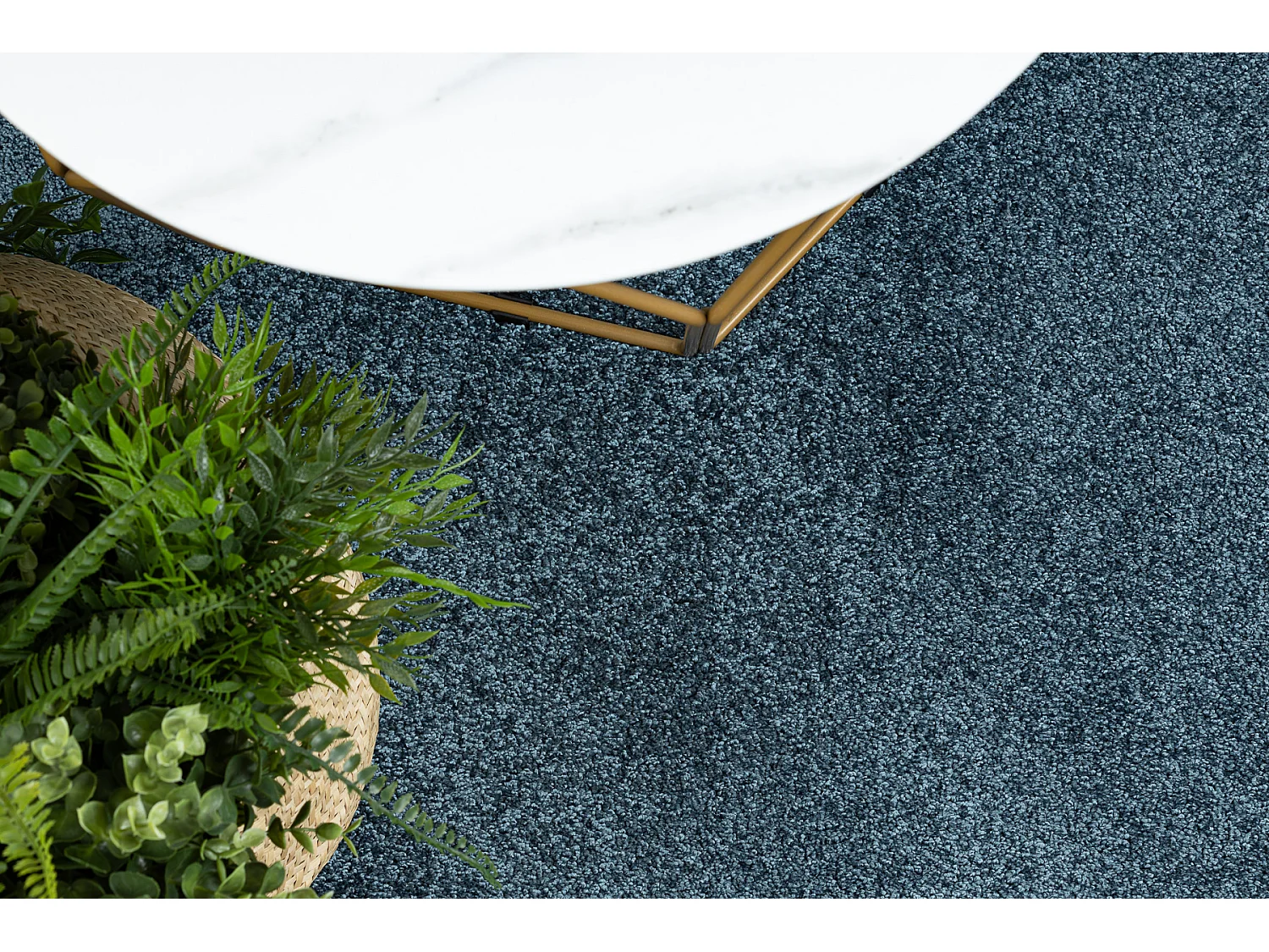 Teppich rund INDUS dunkelblau 75 eben, Melange cercle 200 cm