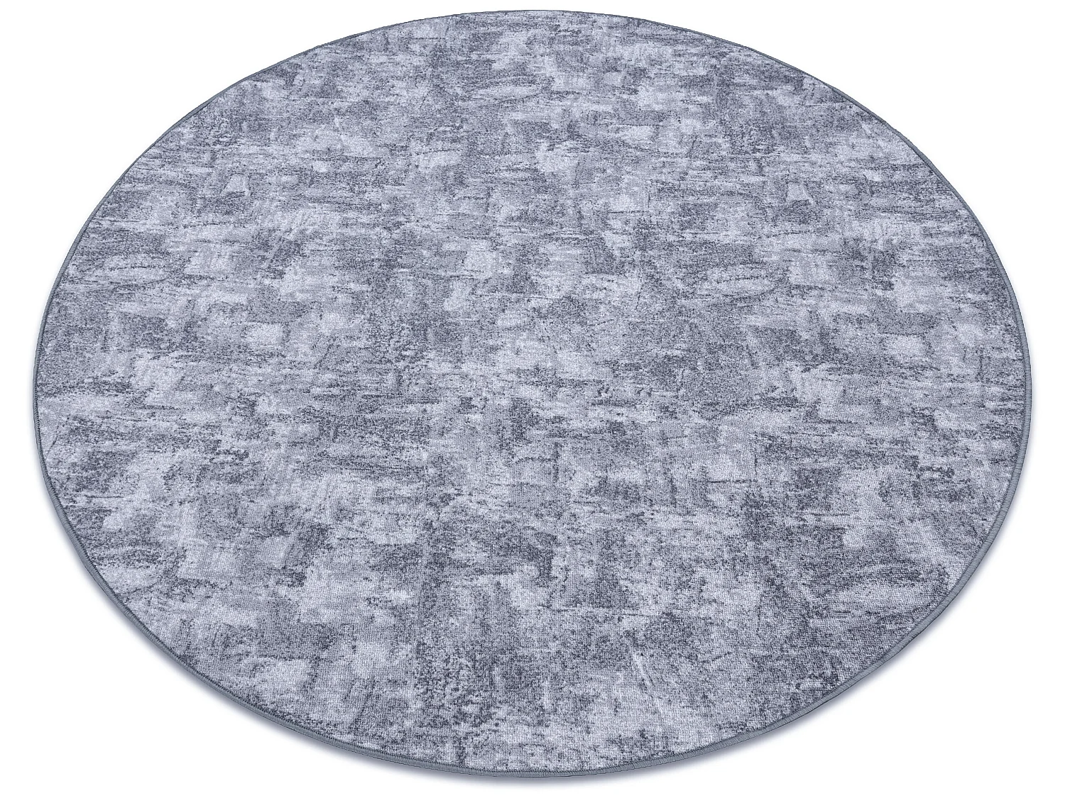 TAPIS cercle SOLID gris 90 BÉTON  cercle 133 cm