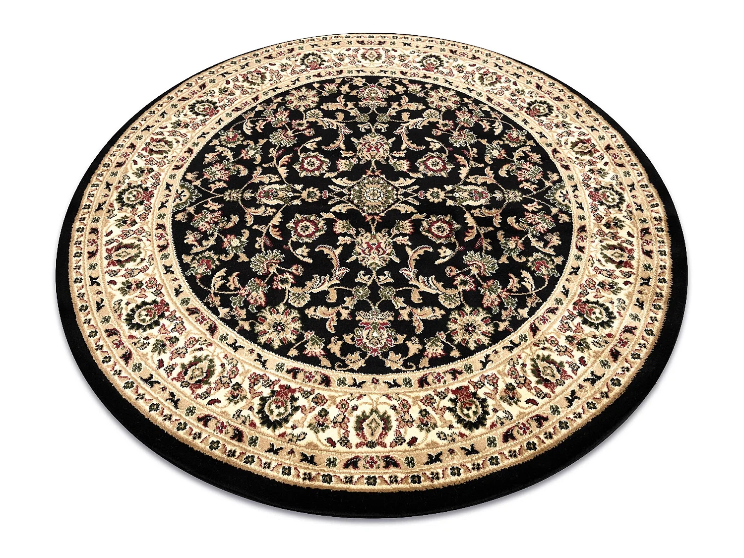 Tapijt ROYAL ADR ROND patroon 1745 zwart  cercle 120 cm