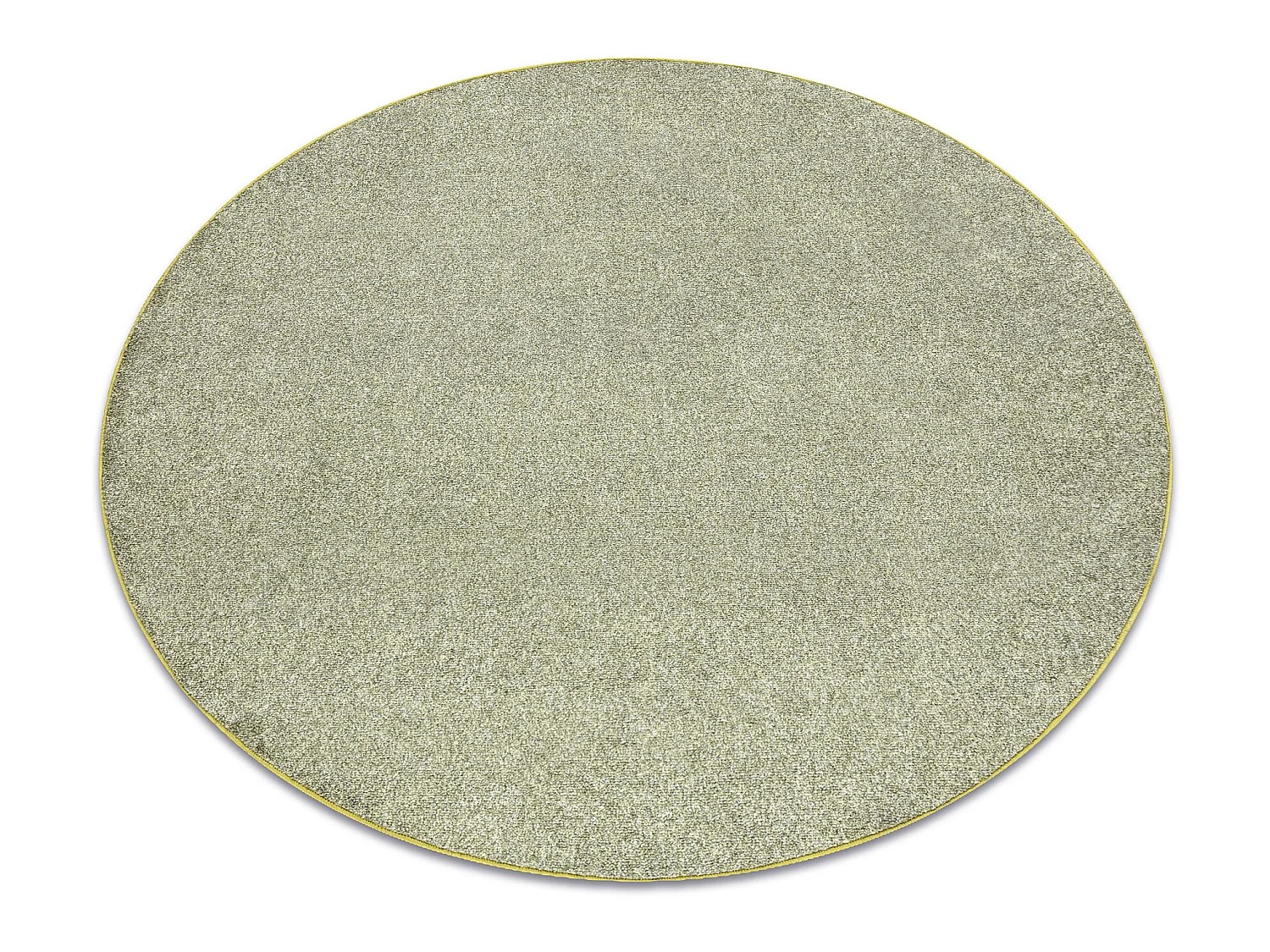 TAPIS cercle EXCELLENCE olive verte 240 plaine MÉLANGE cercle 100 cm
