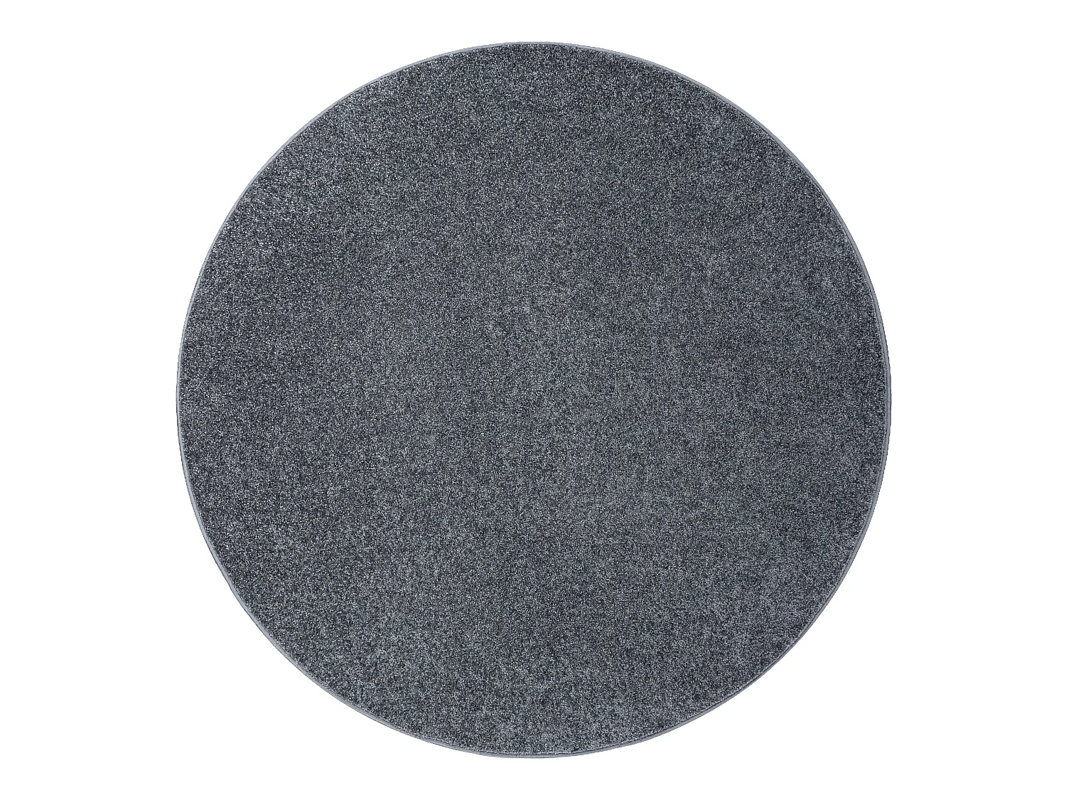 TAPIJT ROND SANTA FE grijskleuring 97 , glad , uniform, enkele kleur cercle 100 cm