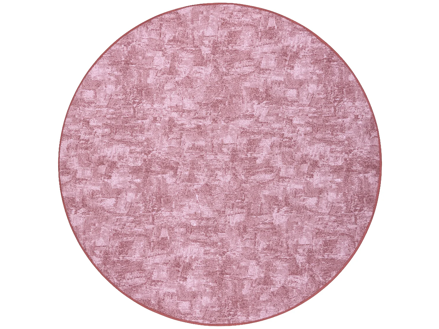 TAPIJT ROND SOLID vuil rozekleuring 60 BETON  cercle 100 cm