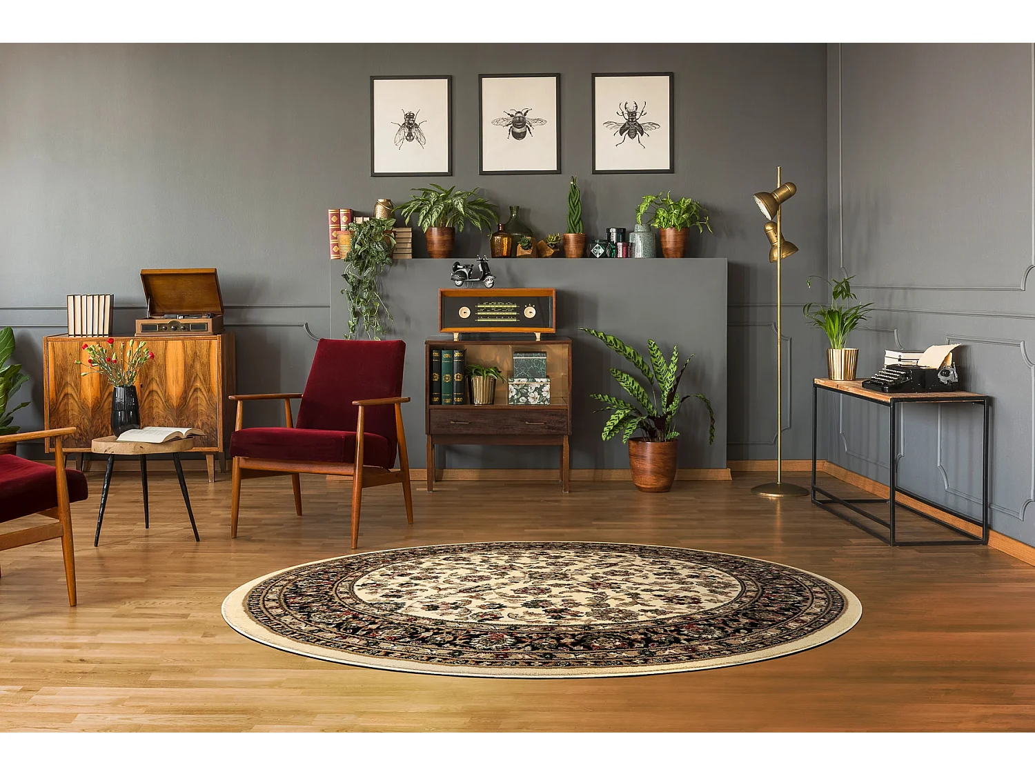 Tapijt ROYAL ADR ROND patroon 1745 carmel  cercle 200 cm