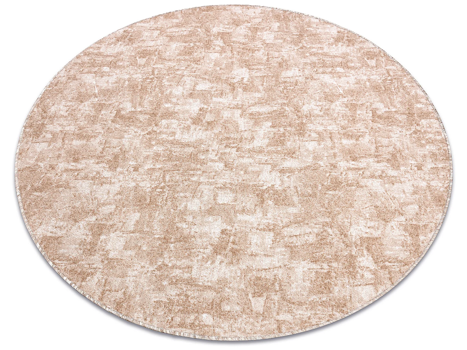 TAPIS cercle SOLID beige 30 BÉTON  cercle 150 cm