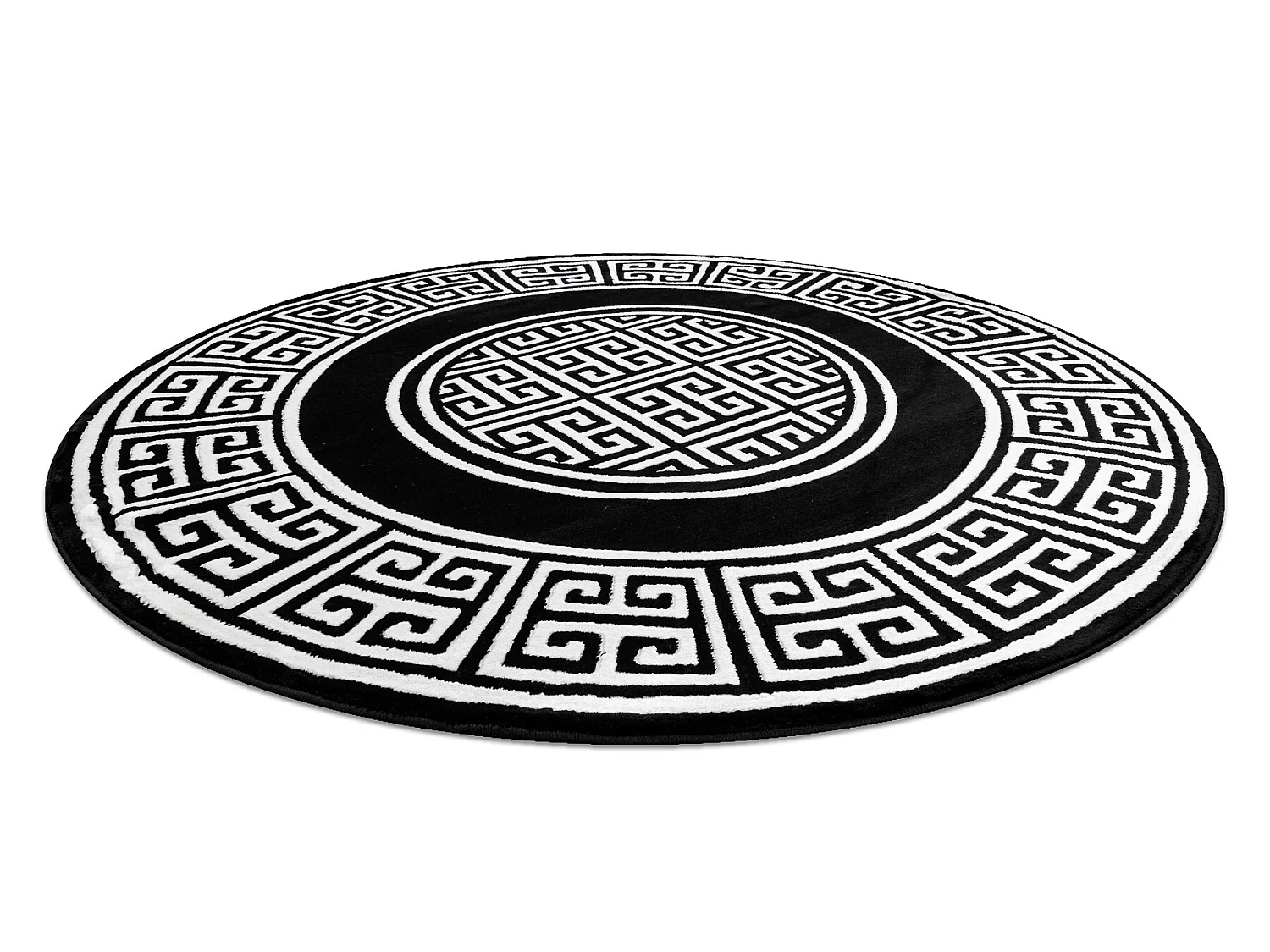 Tapijt GLOSS wiel modern 6776 85 stijlvol, frame, Grieks sleutel patro cercle 150 cm