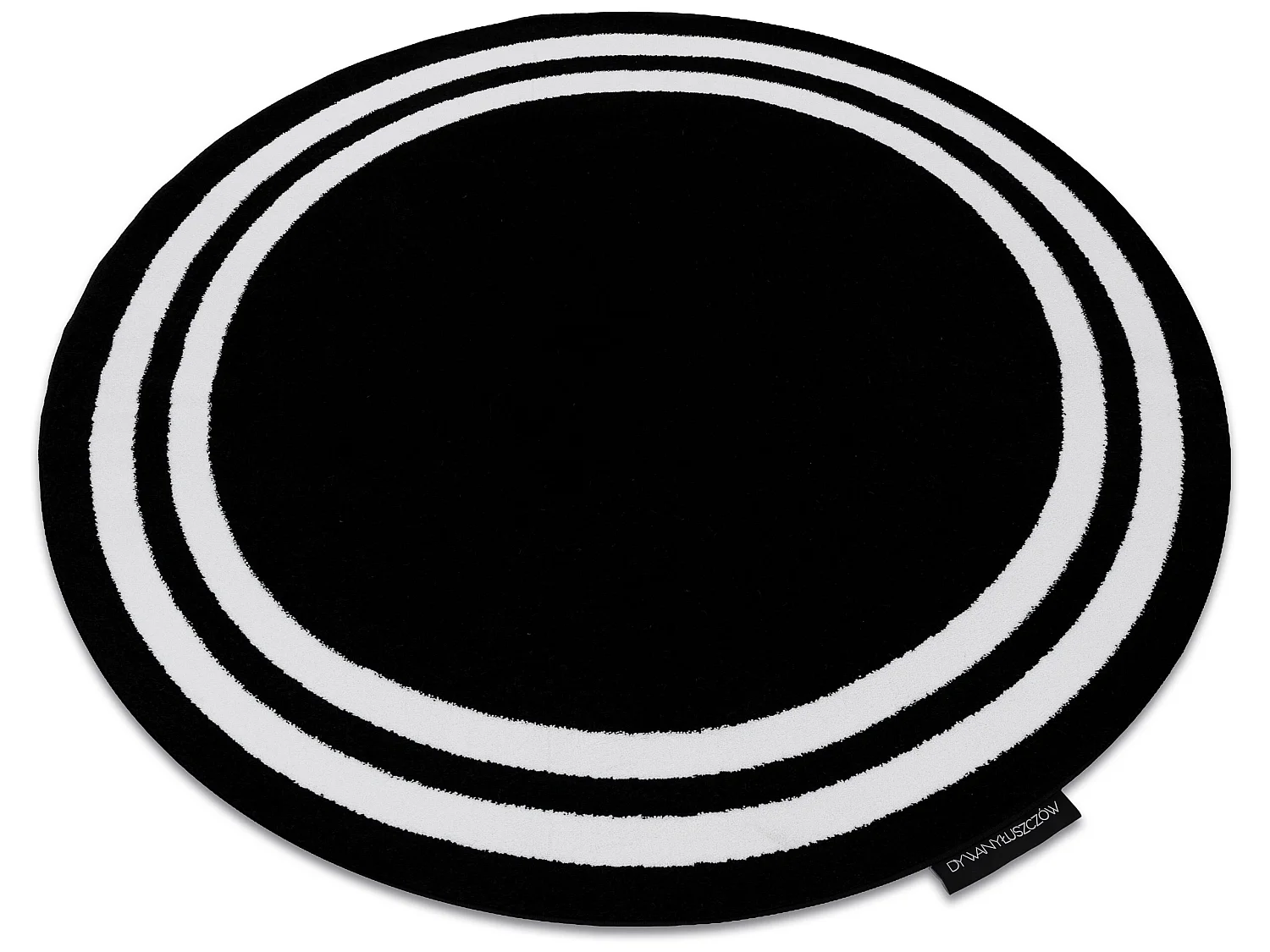 Tapijt HAMPTON Kader ROND zwart cercle 160 cm