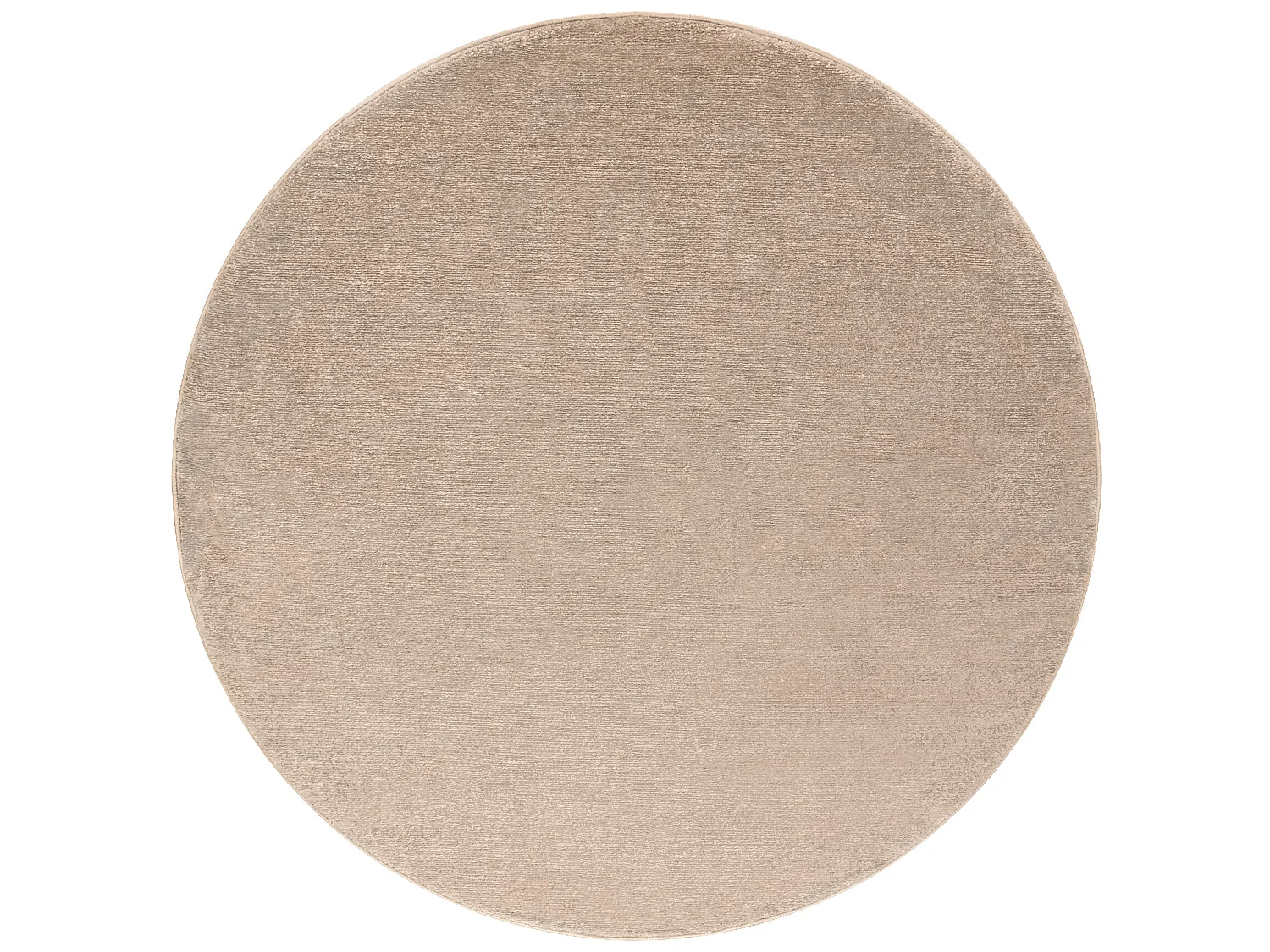 Tapijt SOFTY cirkel uniform, enkele kleur beige  cercle 120 cm