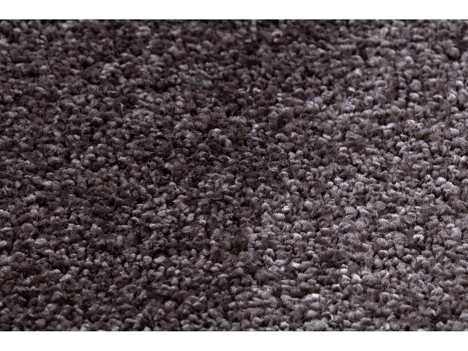 TAPIS cercle SANTA FE marron 42 plaine couleur unie cercle 100 cm