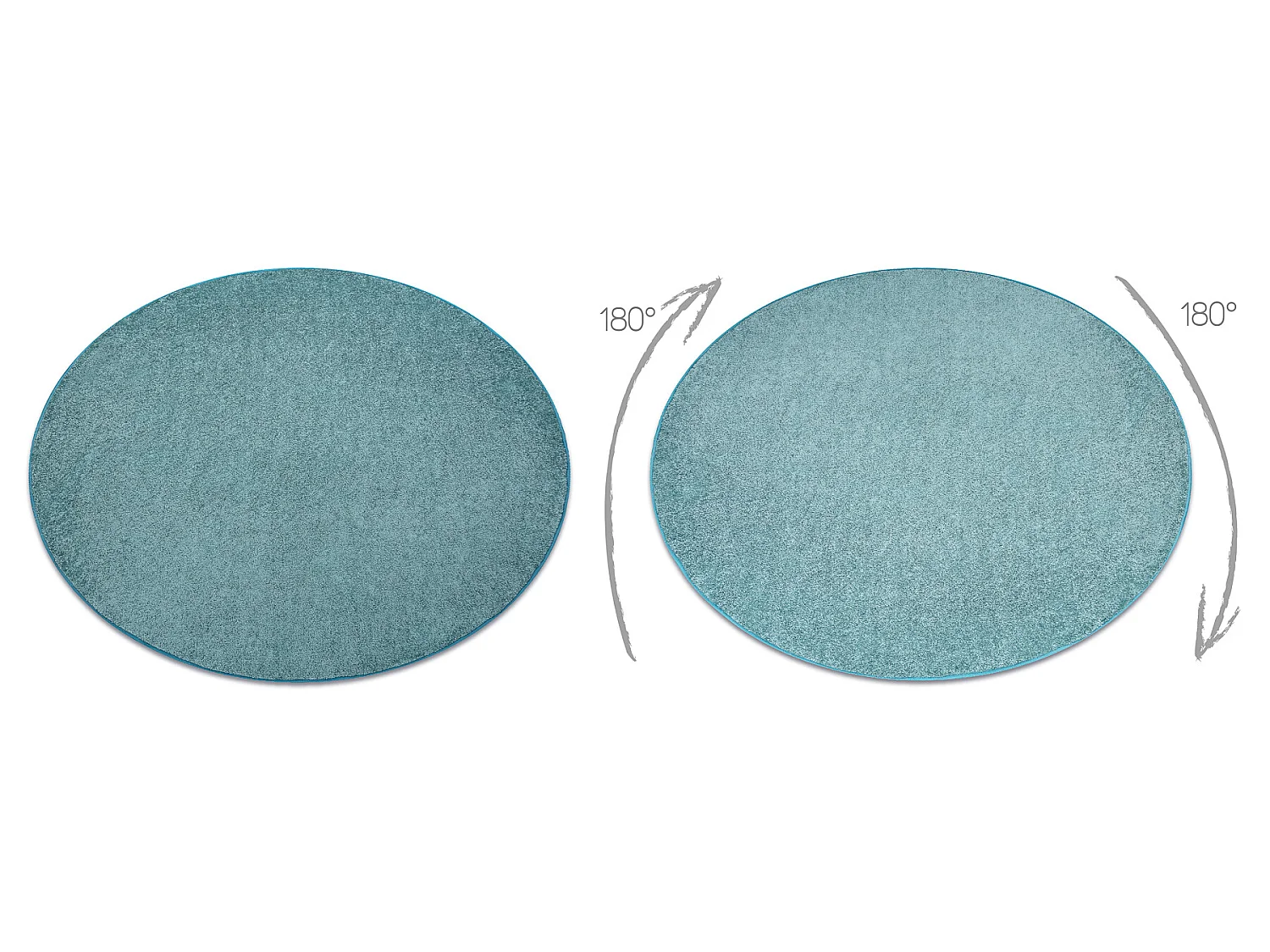 TAPIS cercle SANTA FE vert 24 plaine couleur unie cercle 150 cm