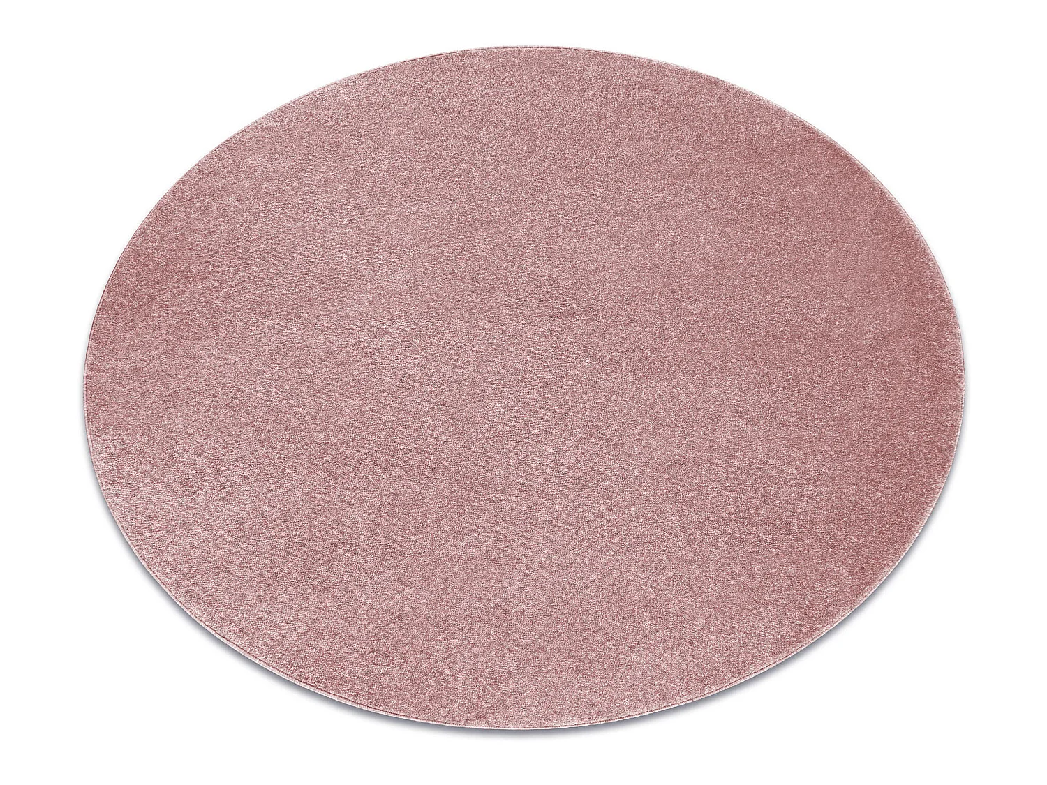 Tapijt SOFTY cirkel uniform, enkele kleur roze cercle 120 cm
