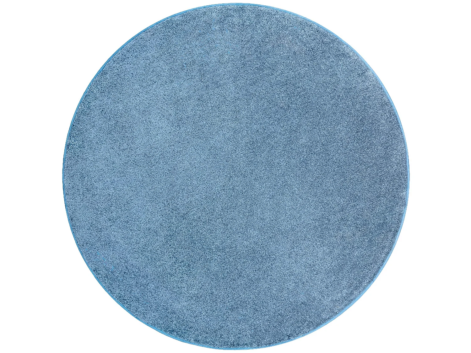 TAPIS cercle SANTA FE bleu 74 plaine couleur unie cercle 133 cm