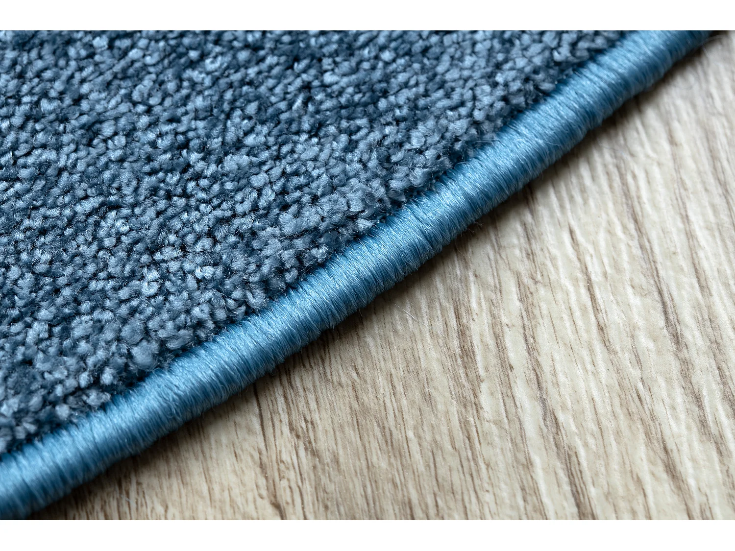 TAPIS cercle SANTA FE bleu 74 plaine couleur unie cercle 133 cm