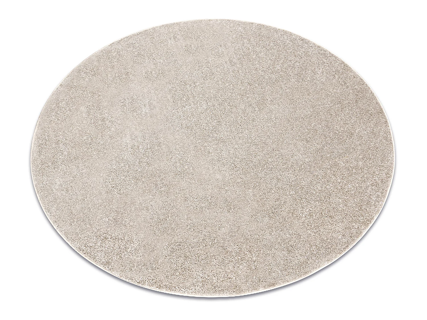 TAPIS cercle SANTA FE beige 33 plaine couleur unie cercle 200 cm